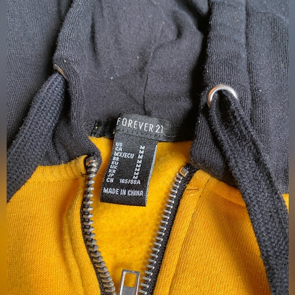 Forever 21 Cropped Full Zip Hoodie - Picture 2 of 6
